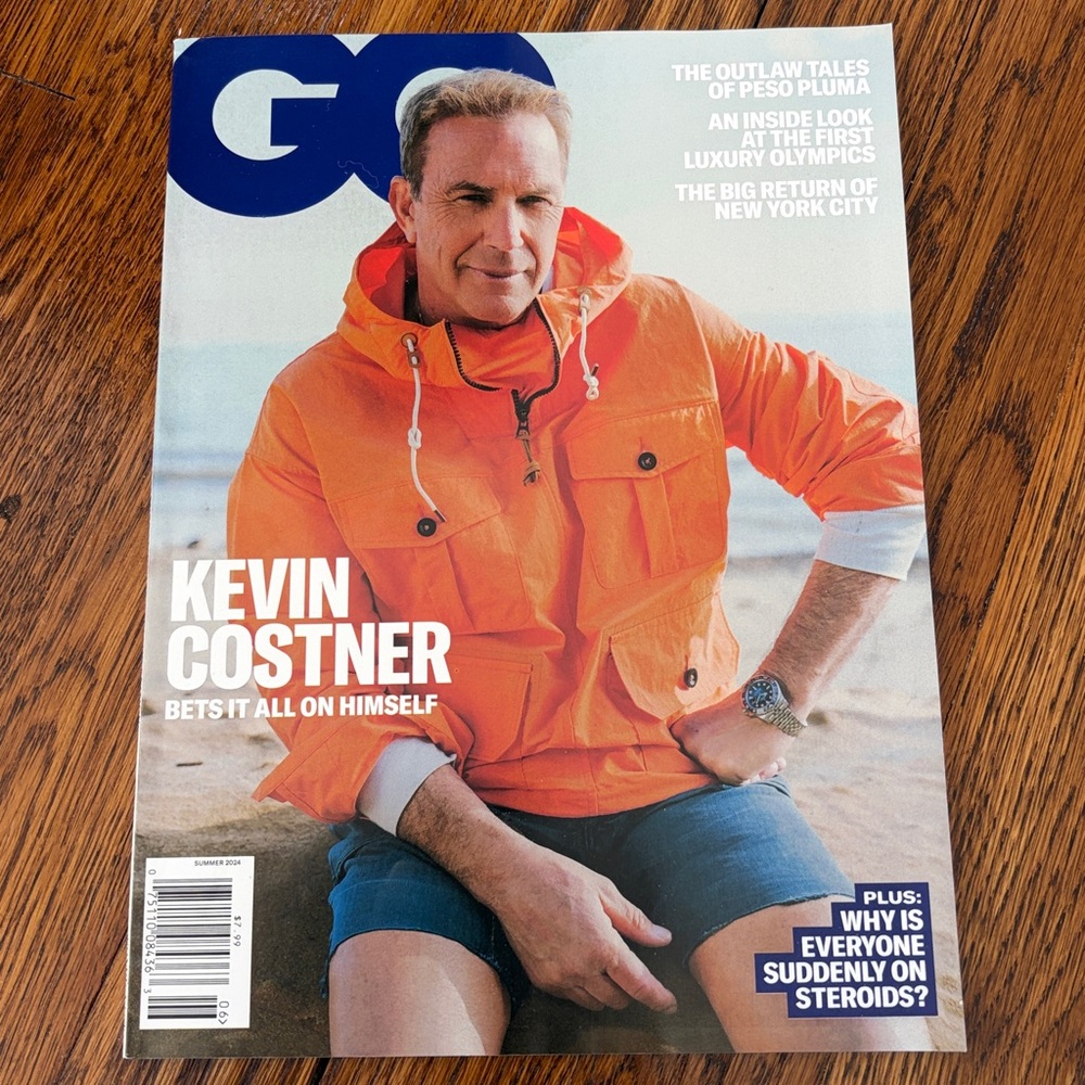 GQ Magazine - Summer 2024 - Kevin Costner - NEVER READ!!    men’s magazines